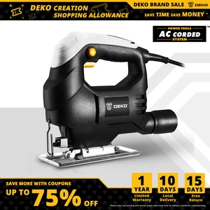 Лобзик DEKO DKSS02 350 Вт, удобная электрическая пила непрерывного режима с 1 лезвием, шестигранный ключ, 2 карбоновые щетки, электроинструменты