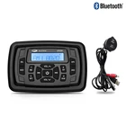 Морское радио Bluetooth стерео аудио AM FM приемник Автомобильный MP3-плеер для RV ATV яхта мотоцикл + удлинитель для лодки AUX USB аудиокабель