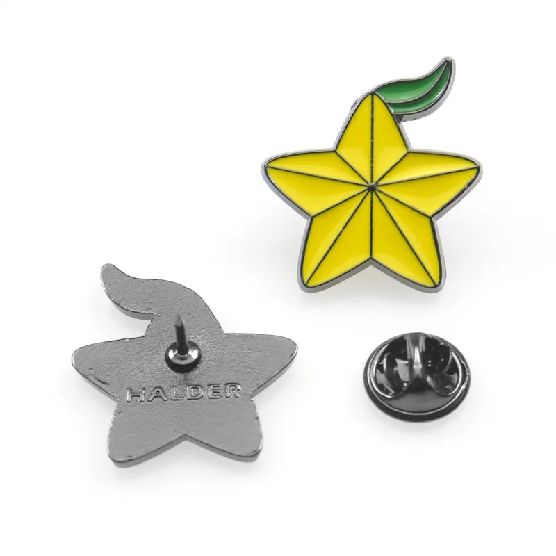 Значки с героями мультфильмов милые сердца Королевства Carambola Броши для женщин Paopu
