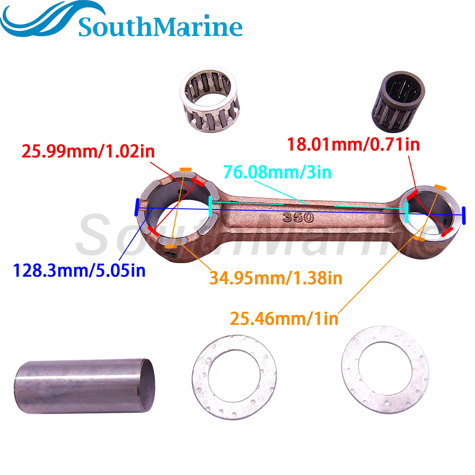 Лодочный мотор 350 00040 0 1 350000400 350000401 комплект шатуна для Tohatsu Nissan 9.9HP 15HP 18HP 2 тактный
