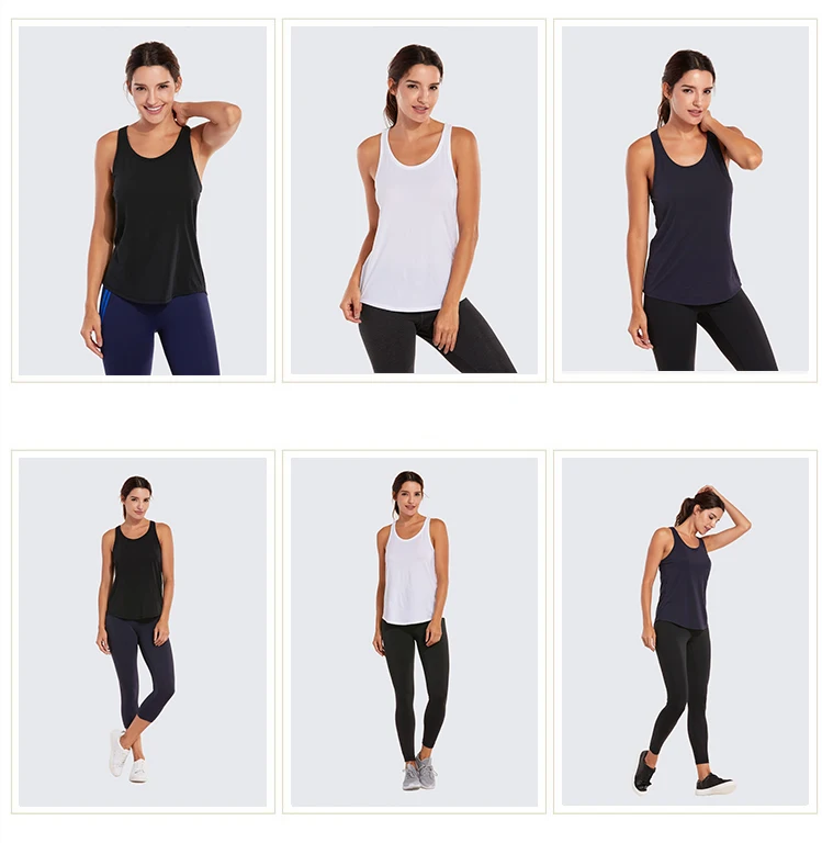 La Isla Женская Пима хлопок легкий без рукавов тренировки T Back Tank Top