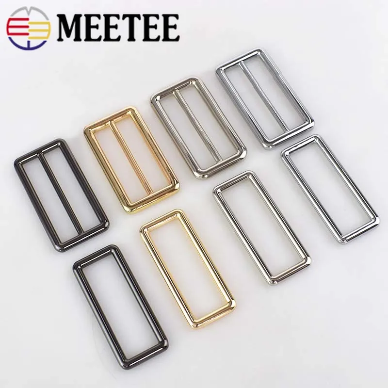 2 шт./4 шт. Meetee 50 мм регулируемые пряжки металлический слайдер три скольжения D