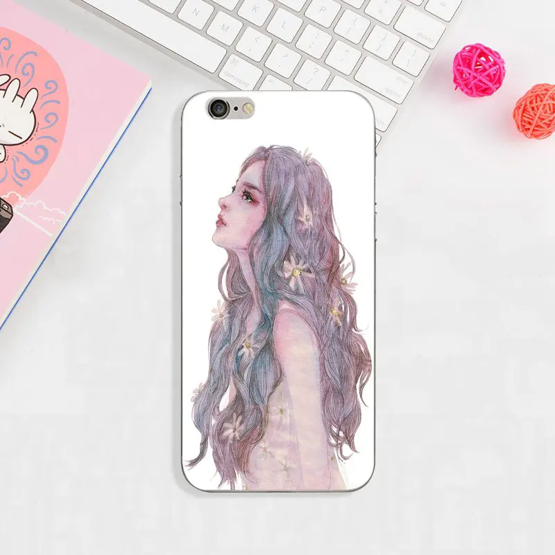 Для iphone 4 4S 5 5S 5C SE 6 6s 7 8 Plus X XR XS 11 Pro Max чехол из мягкого ТПУ для телефона s ручная