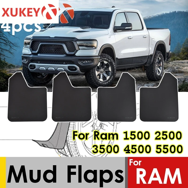 Брызговики для Dodge Ram pickup 1500 2500 3500 4500 5500 SRT 10 4х4 DRW брызговики крыло брызговиков