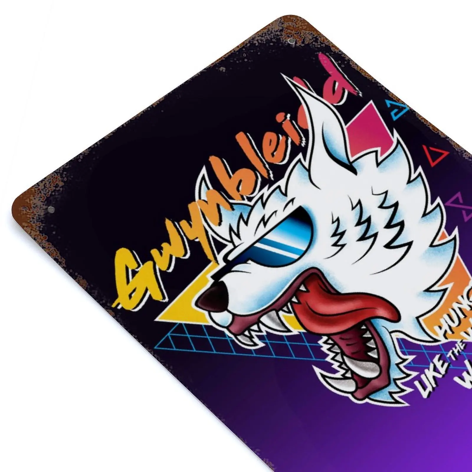 

Hungry Like The White Wolf Printed Retro Metal Poster Home Wall Decoration Tin Sign Plaque