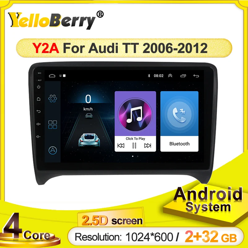 Автомобильный мультимедийный плеер на Android с gps для Audi TT MK2 8J 2006 2012 wifi bluetooth аудио