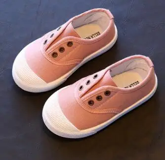 SZ142Dark Pink Bekamille/весенне-Осенняя детская повседневная парусиновая обувь; детская обувь на плоской подошве с милым бантом; однотонные кроссовки принцессы для девочек - Цвет: SZ142Dark Pink
