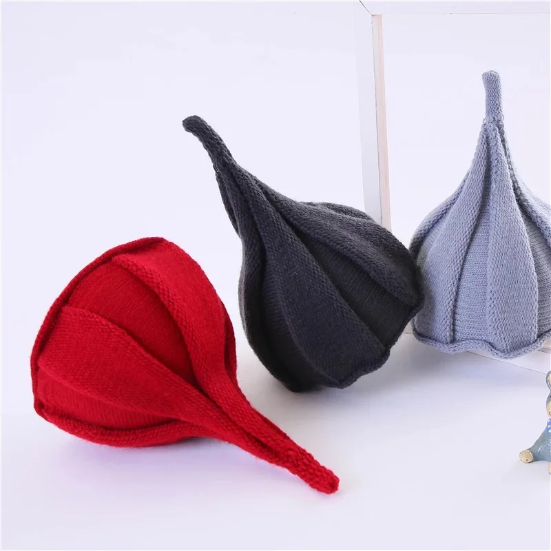 Детские шапки осень/зима детские милые для мальчиков и девочек возраст 1-4 вязаные