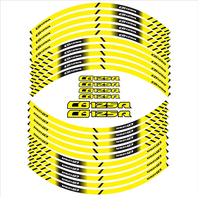 

For HONDA CB125R Motorcycle accessories decorative tire stickers front and rear wheels waterproof protection decal