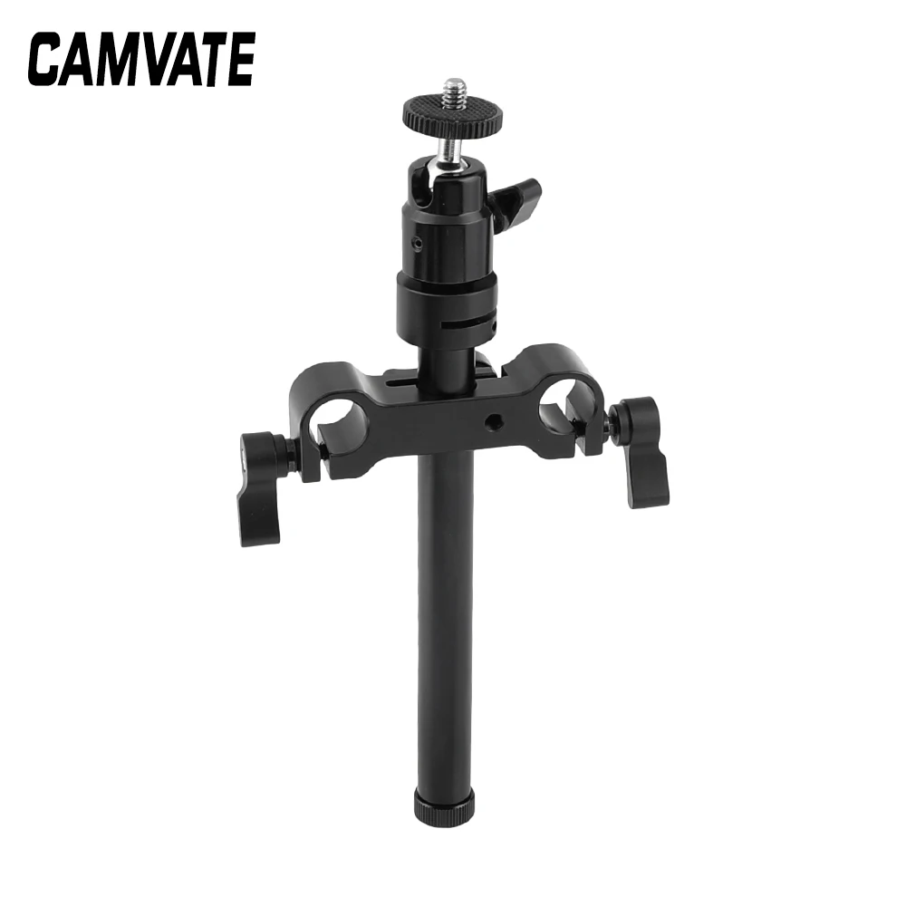 CAMVATE регулируемый держатель с шаровой головкой наружной резьбой 1/4 дюйма + 15 мм