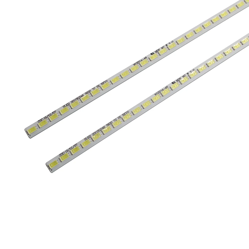 2 шт./лот 72 светодиода s 520 мм S LED 2011SGS46 5630 H1 REV0 фонарь Светодиодная лента 100%