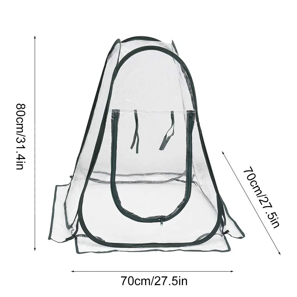 

Mini Greenhouse Tent PopUp PVC Grow House Portable Foldable Clear Flower Plant Indoor Outdoor Garden Pot Cover Flower Protection