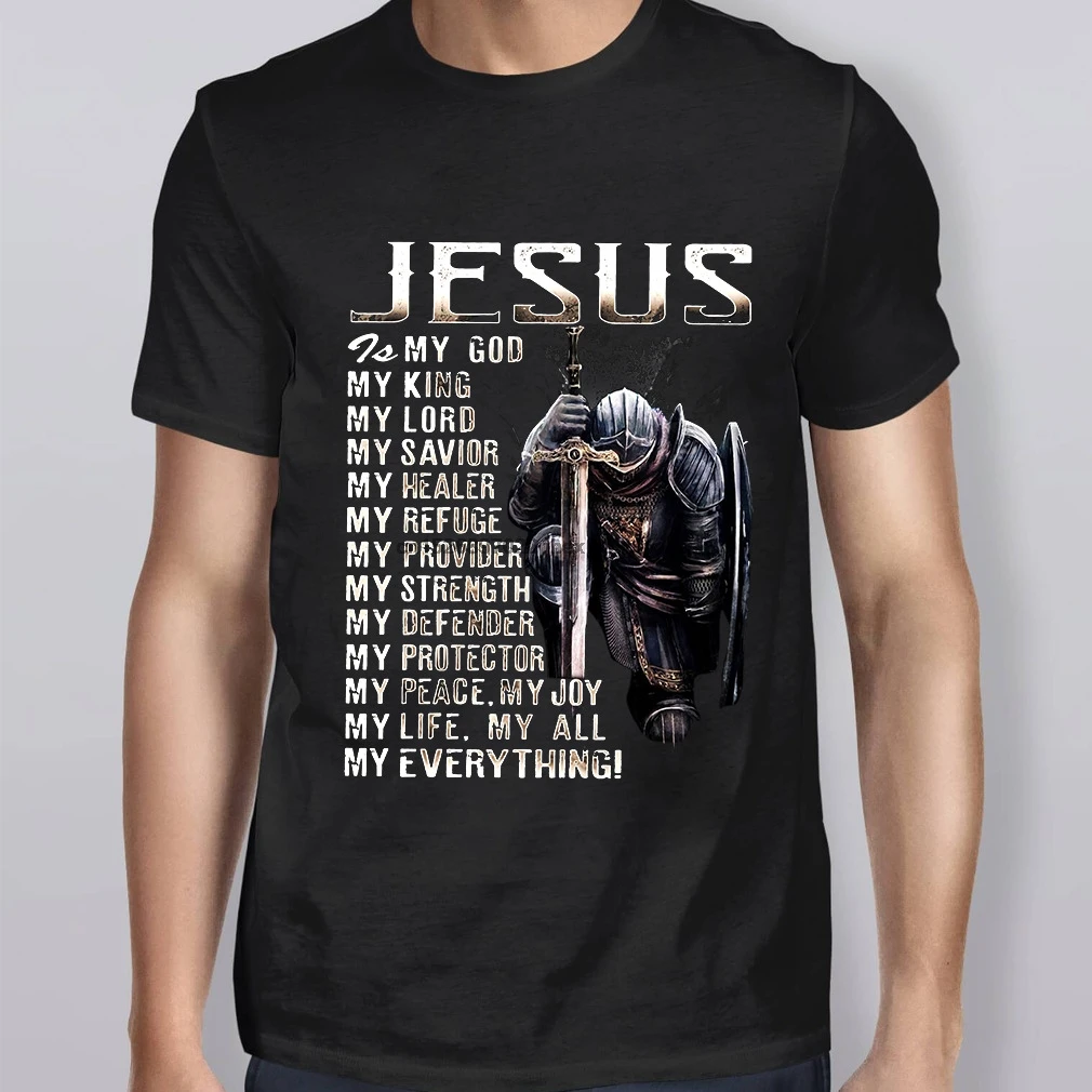 Рубашка с Иисусом-мой Бог мой король Властелин спаситель Healer |