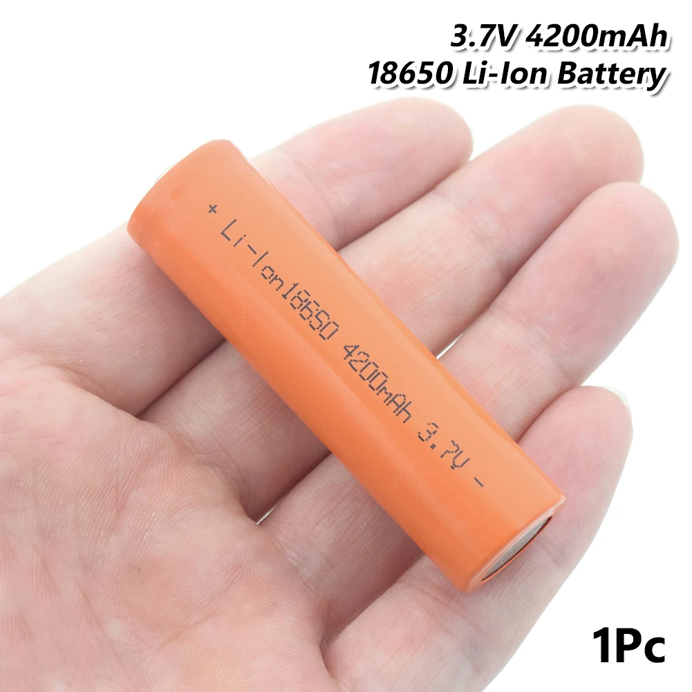 3 7 V 4200 мА/ч 4 шт. 18650 Батарея Li-Ion Перезаряжаемые для проблескового света Аварийный