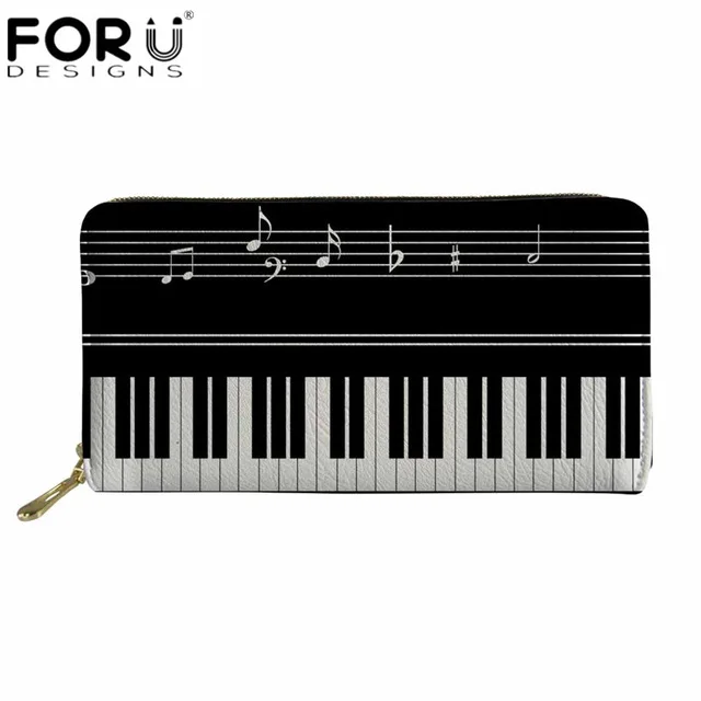 H7388Z21 FORUDESIGNS/Музыкальные ноты, печать, кредитный держатель для карт, кошелек, функция 18 бит, чехол для ID карты, бизнес кожаный кошелек для путешествий, для девочек - Цвет: H7388Z21