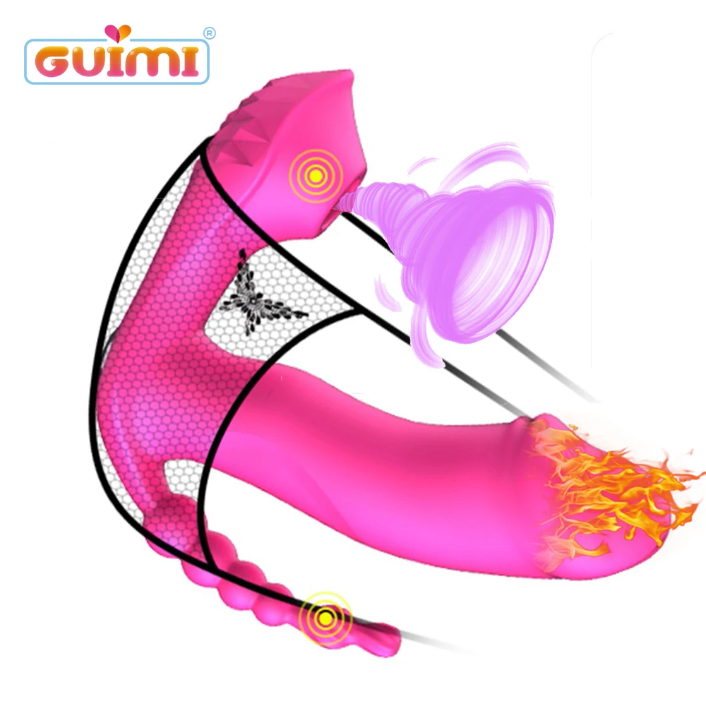 Переносной фаллоимитатор с подогревом вибратор присоска на клитор G-Spot