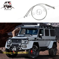 g class w463 stainless steel wire for g500 g63 4x4 stain steel attaches with roof rack and brush guard
