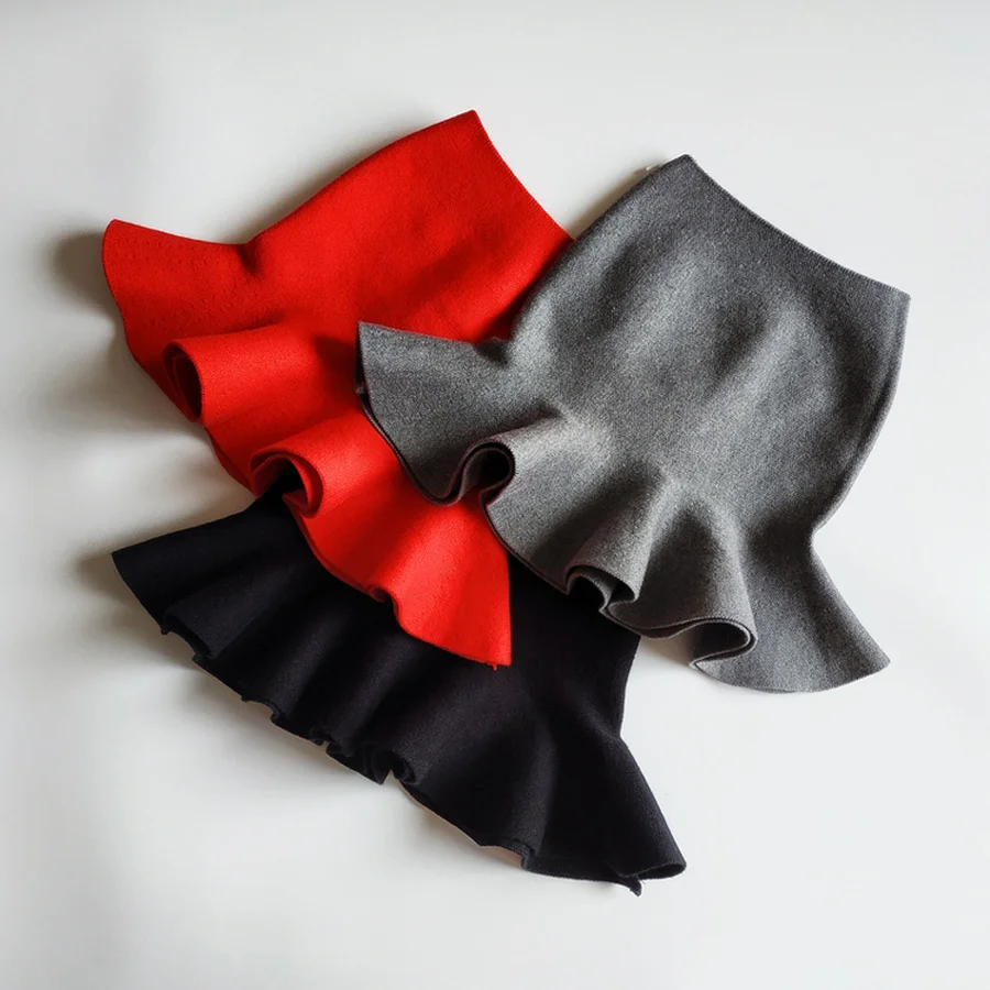 Детская вязаная юбка для девочек зимние юбки пачки плиссированная Pettiskirt