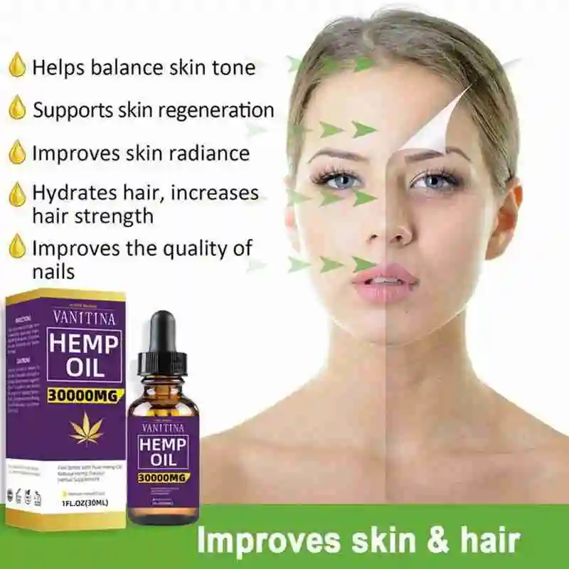 

Natural Hemp Oil Essential Oils Plant Extract 30000mg CBD Oil Pain Relieve Anxiety Help Deep Sleep Ance treatment SKin Care