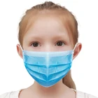 Детская сертифицированная хирургическая черная хирургическая маска, одноразовая одобренная детская медицинская маска для лица, Детские маски для рта