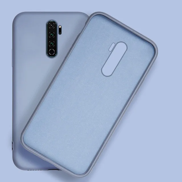 Gray Purple Чехол для Xiaomi Redmi Note 8 Жидкая силиконовая Резина мягкий чехол для Redmi Note 8 Pro Explorer противоударные телефонные чехлы Coque чехлы - Цвет: Gray Purple