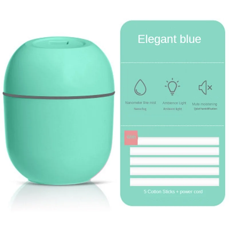 

Ultrasonic Mini Air Humidifier USB Household Office Portable Students Dormitory small Cute with LED Night Light