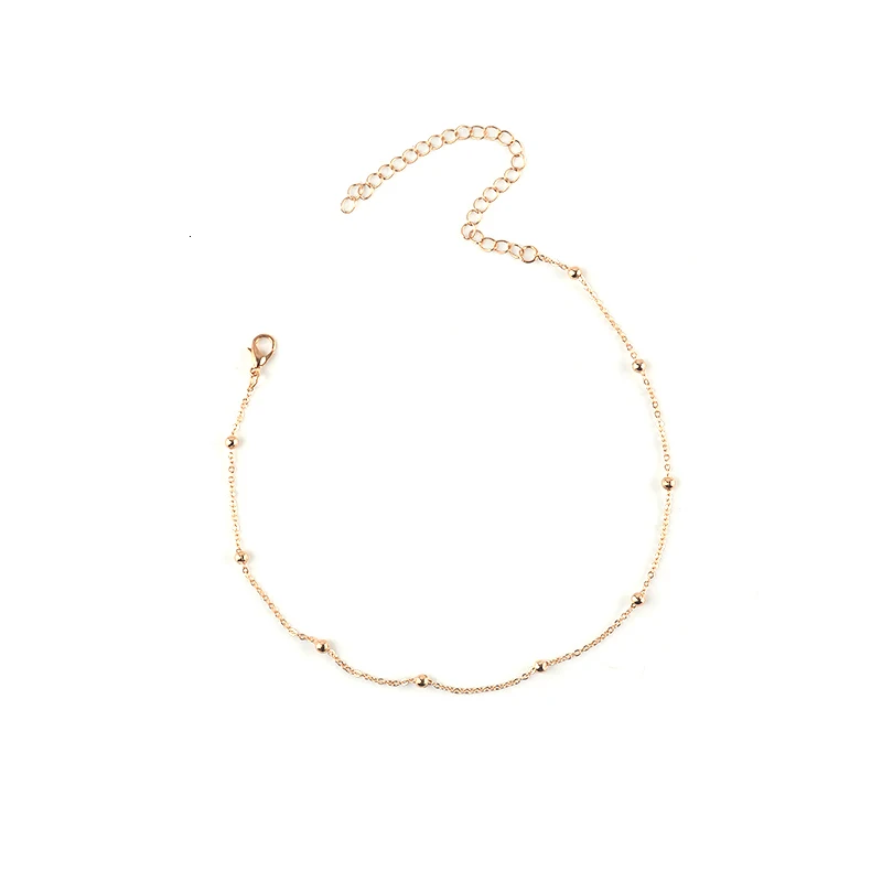 Новые простые тонкие металлические цепи колье ожерелье для женщин золотого цвета бусы цепи Подвеска колье