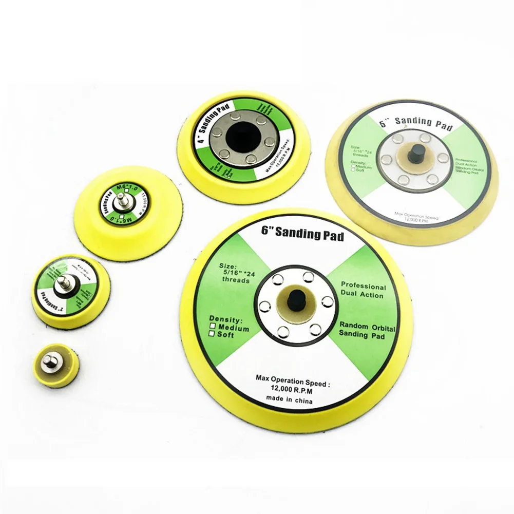 

1''- 6'' Polishing Pad Hook And Loop Sanding Disc Pneumatic Sander Grinding Disc Polish Pads For Stone Wood Metal Car