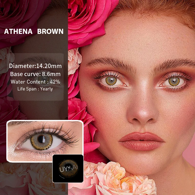 2pcs colored contact lenses eye beeswax series contact lenses color contact lens for eyes lenses gray yearly natural uyaai free global shipping