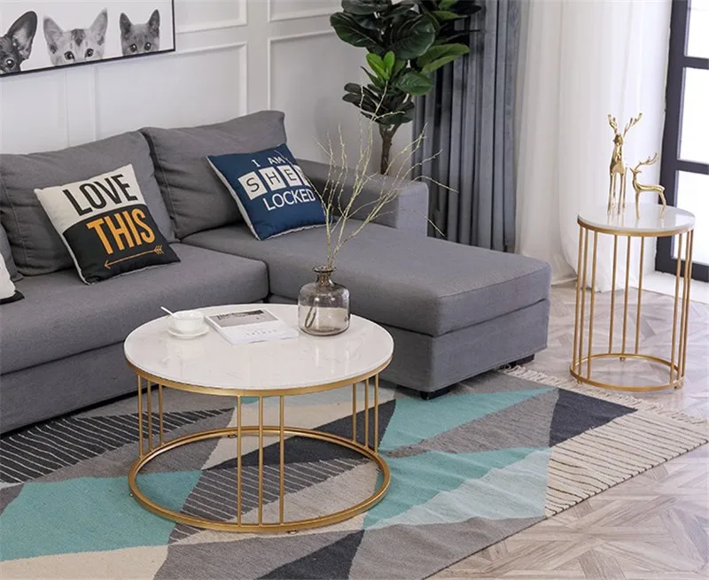 Журнальные столики Louis Fashion скандинавский мраморный чайный прикроватный столик