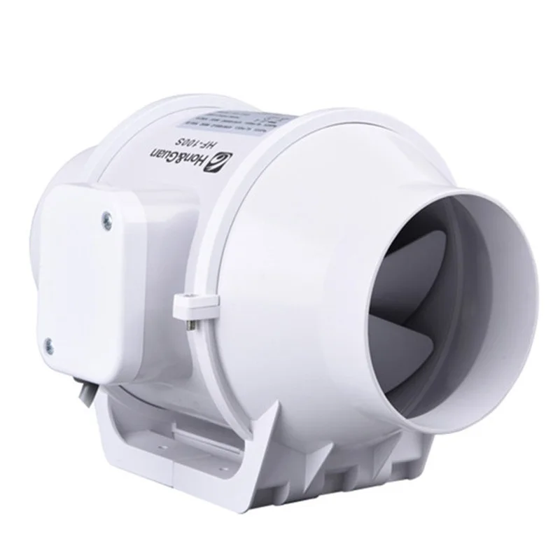 Вентилятор 4 дюймовый пластиковый для труб 220 В 100 мм|Запчасти воздухоочистителя| |