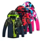 Детская непромокаемая ветровка со съемной шапкой, на осеньзиму