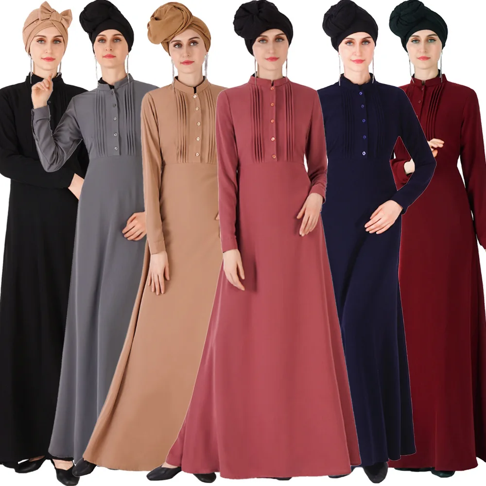Dromiya мусульманская Абая Cothes мусульманский женский кафтан мусульманское платье