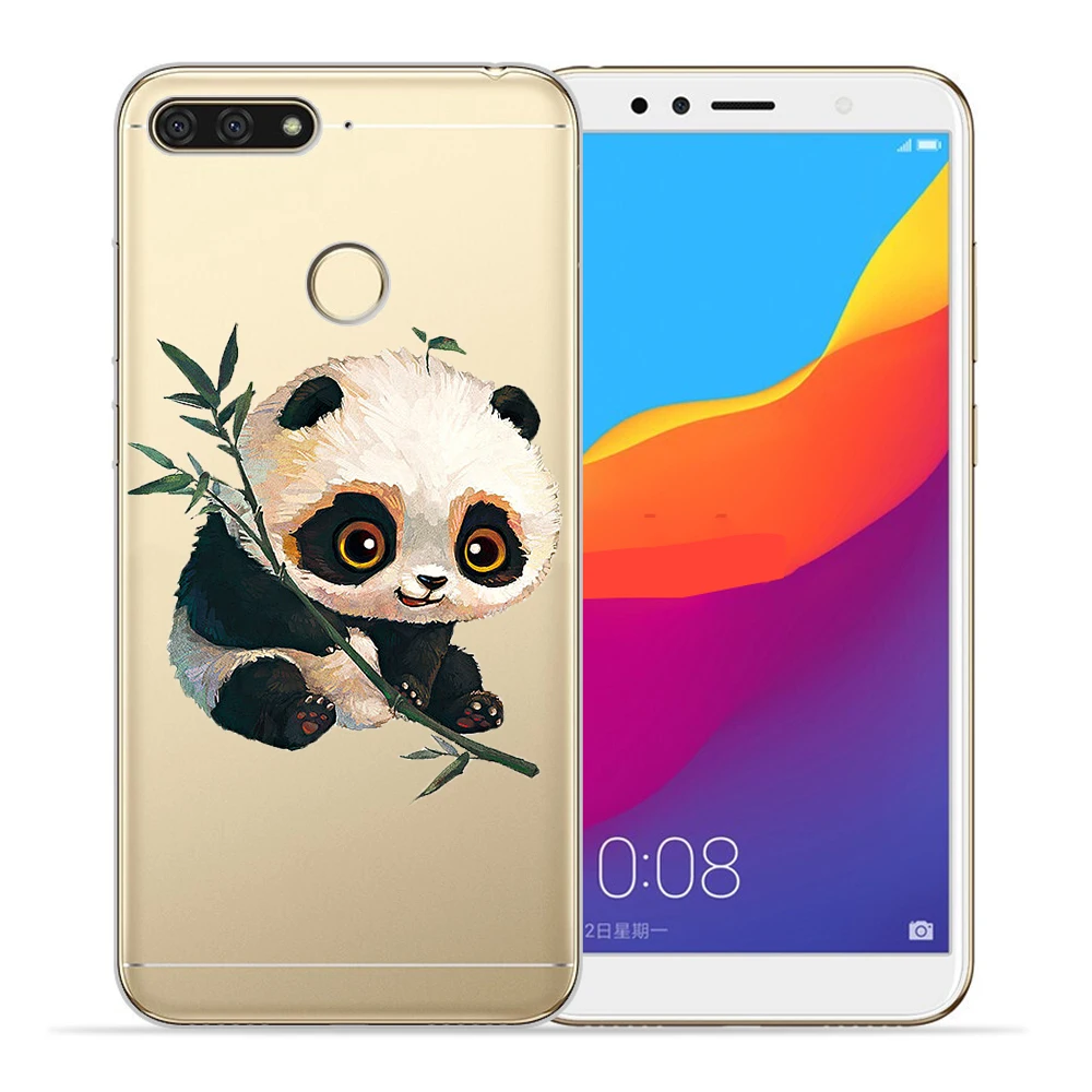 Totoro Panda мультфильм для huawei Y5 Y6 II Prime Nova 2 3 4 3i Plus чехол для телефона Etui funda etui capinha милый