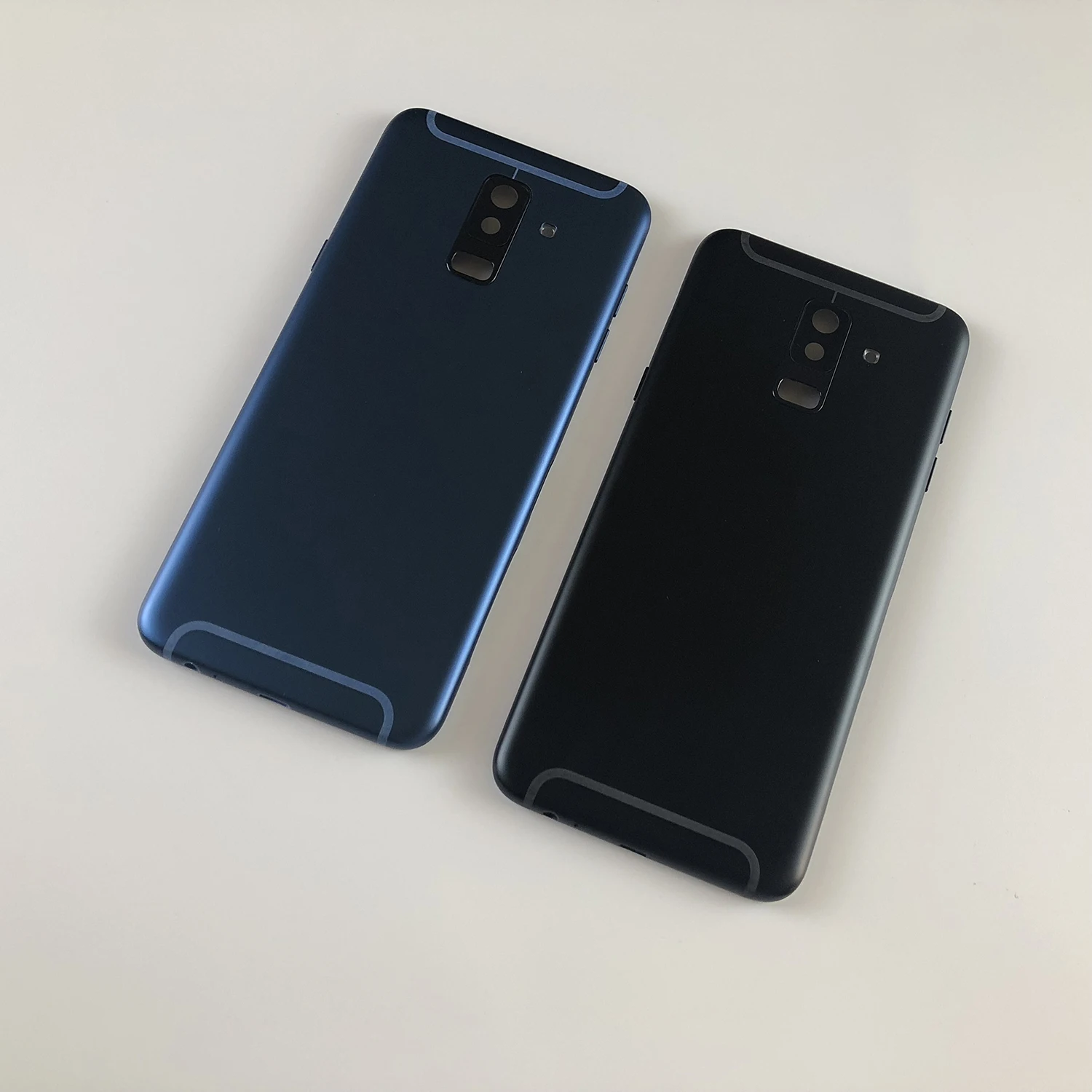 Для samsung Galaxy A6 Plus A6+ A605 A605F корпус металлическая средняя рамка Задняя крышка батареи+ объектив камеры+ боковые кнопки