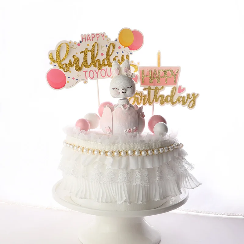 Декоративная открытка для торта вставка мультяшной шапки воздушного шара в