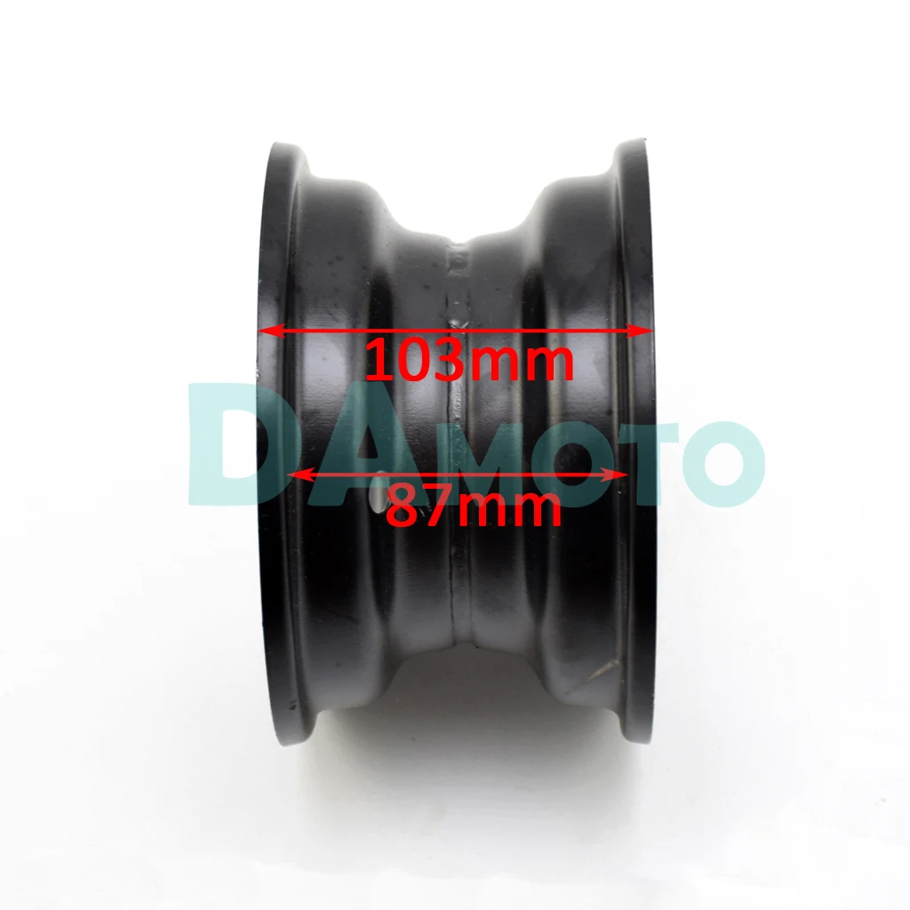 Мотоциклетные черные запасные части ATV 6 дюймов колёсные диски ободки 145/70 для 50