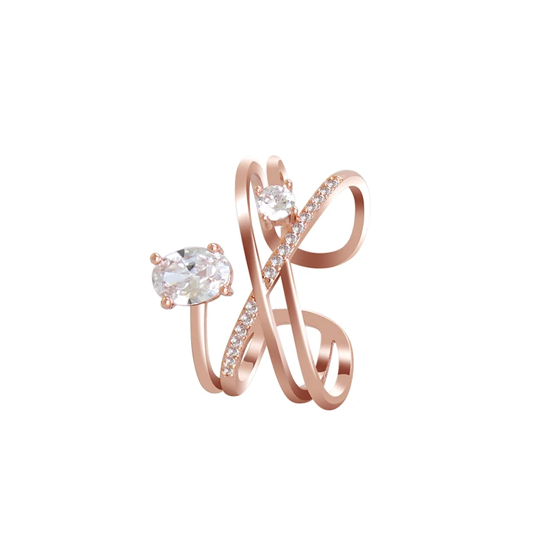 

2020 New Classic Zircon Open Ring Sexy Wedding Ring Party Index Finger Accessories Luxury Jewelry Halloween Gift Rings For Women