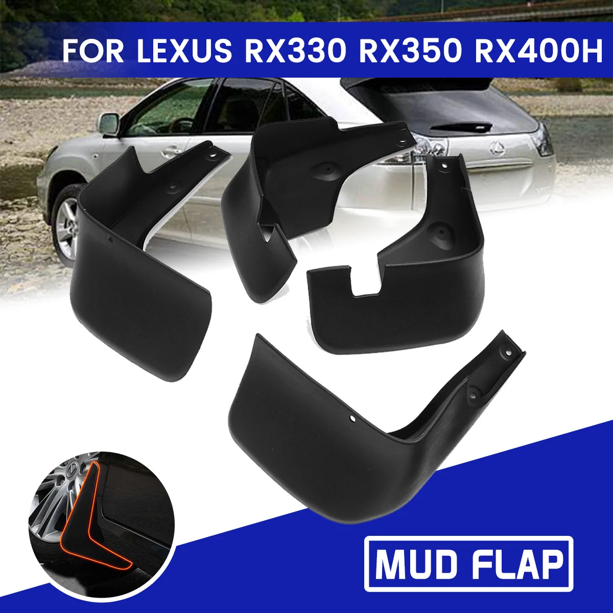 1 комплект для Lexus RX330 RX350 RX400H 2004 2009 Передние и задние Автомобильные Брызговики