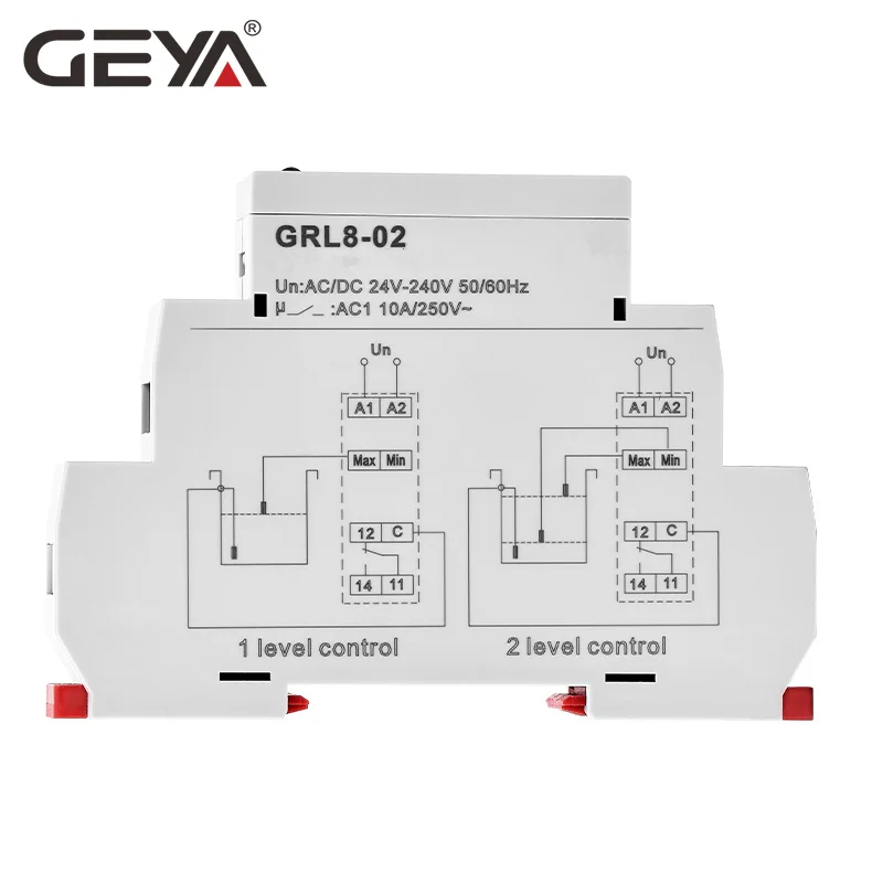 GEYA GRL8 уровня жидкости Управление реле 10A AC/DC24V 240V|Реле| |