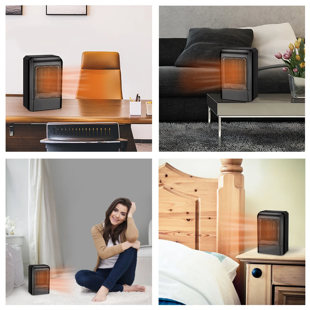 500 Вт мини электрический тепловентилятор PTC керамический персональный