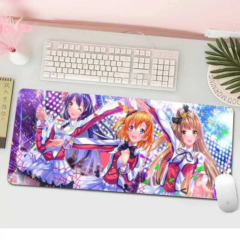 Прочный резиновый коврик для мыши Love Live игровой XL большой клавиатуры ПК