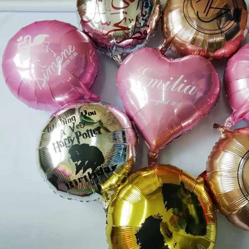 Рекламная печать логотипа Сделай Сам дизайн шары из алюминиевой фольги