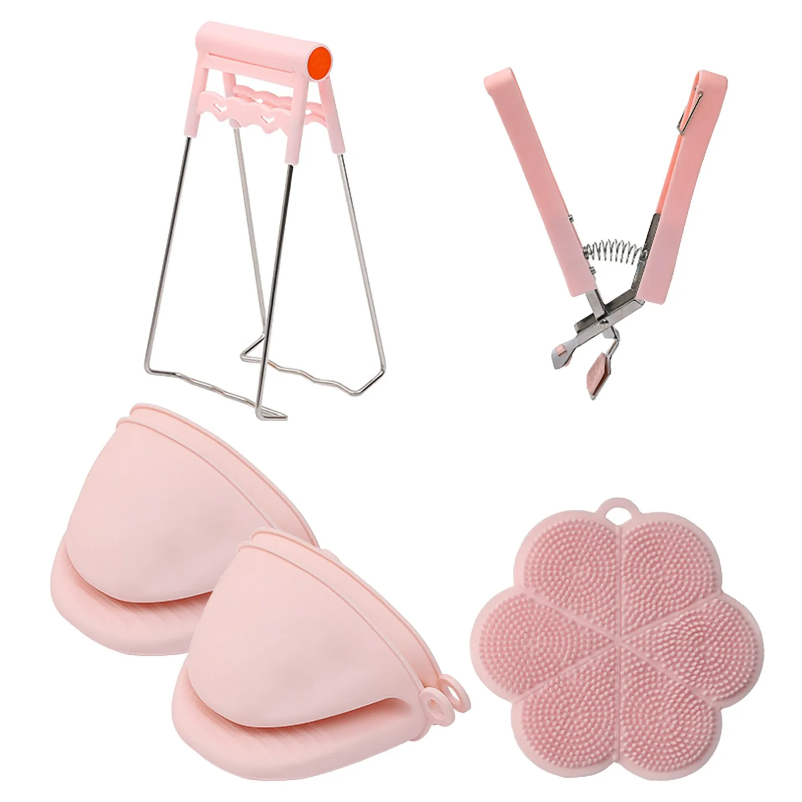 Кухонный набор для защиты от ожогов зажимы чашек силиконовый держатель кастрюль