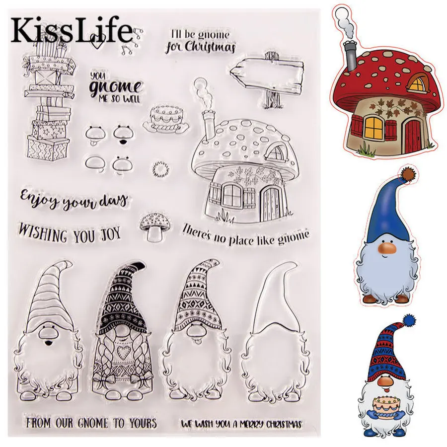 Рождественский подарочный набор с Санта Клаусом грибом домиком уличным знаком