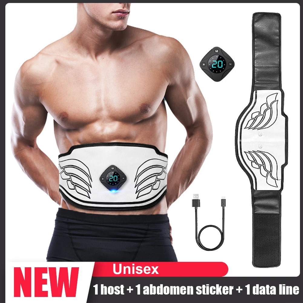 

Electronic Abs Toning Training Belt EMS Abdominal Trainer Waist Trimmer Muscle Stimulator Ab Fitness Equiment For Men Women