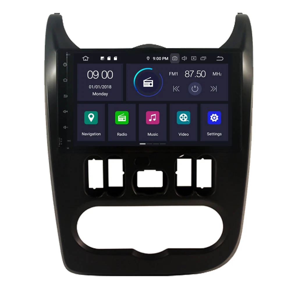 Автомобильный радиоприемник RoverOne с GPS ДЛЯ Renault Logan I Sandero Lada Lergus Dacia 2008 Duster Android 10