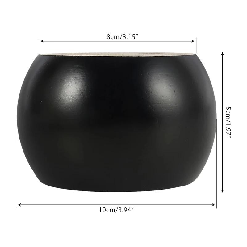 

4 Pcs Black Round Wooden Furniture Legs Anti Slip Sofa Feet Speaker Cabinet Bed Table Shock Pad Floor Protector Furniture Parts