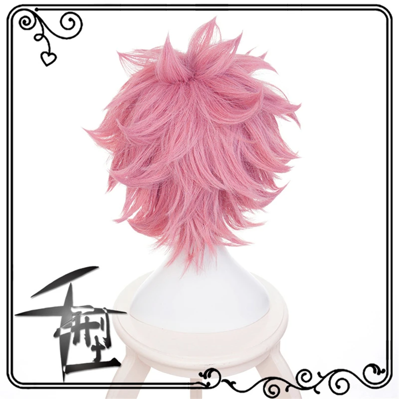 

Ashido Mina Wig Cosplay Set Anime My Hero Academia Costume Prop Uniform