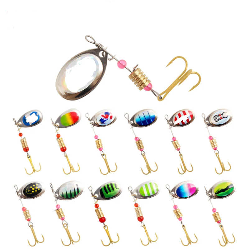 

Металлическая вращающаяся приманка с блестками 5,5 см, искусственная приманка, вращающаяся железная приманка, рыболовная снасть